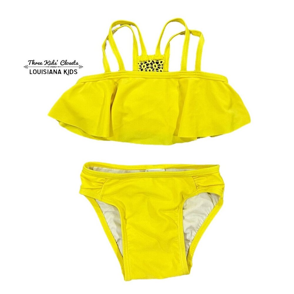 Old Navy 18-24m Bright Yellow 2-Piece Swim Suit Bikini